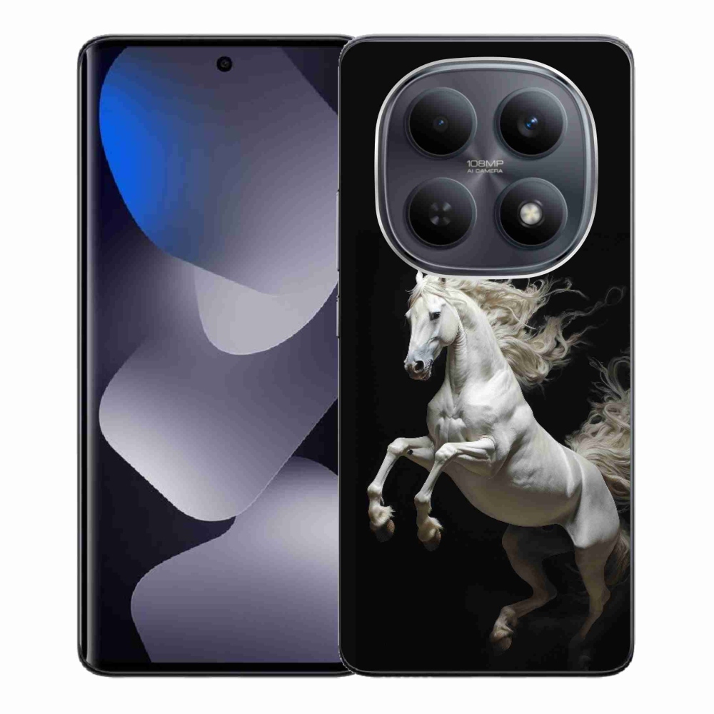 Gelový kryt mmCase na Xiaomi Redmi Note 15 4G - bílý kůň 4