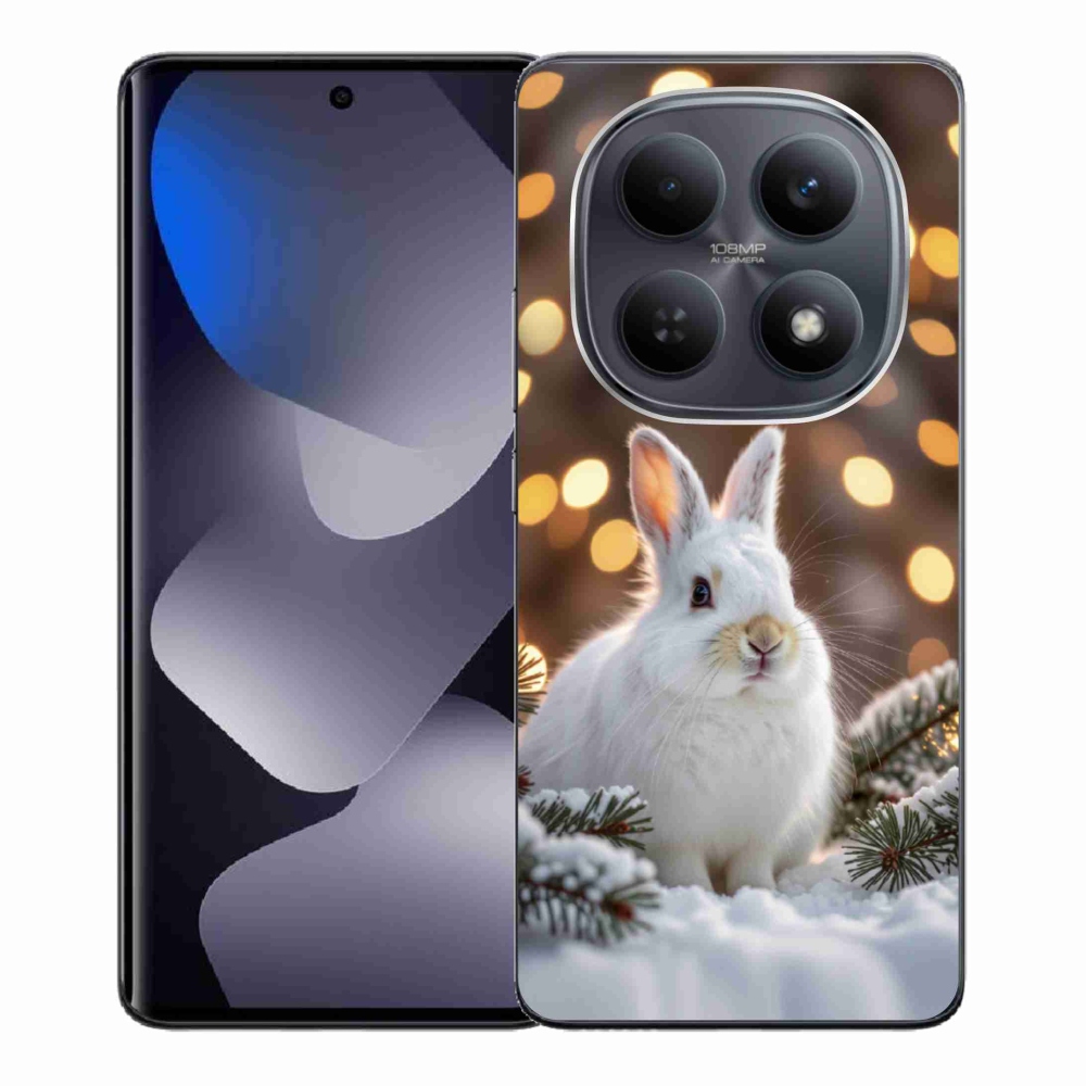 Gelový kryt mmCase na Xiaomi Redmi Note 15 4G - bílý zajíc