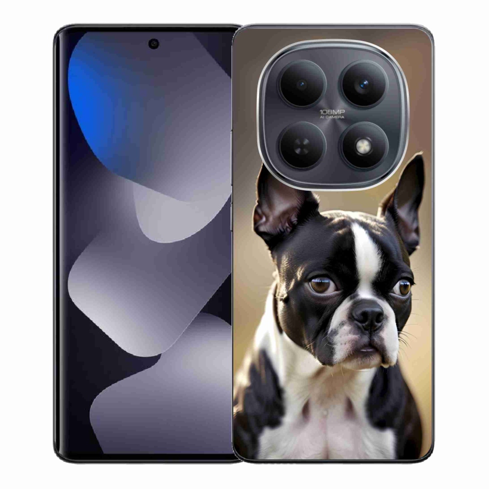 Gelový kryt mmCase na Xiaomi Redmi Note 15 4G - bostonský teriér
