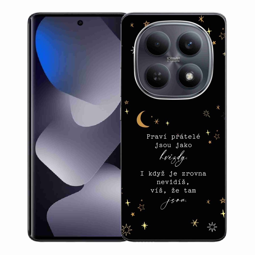 Gelový kryt mmCase na Xiaomi Redmi Note 15 4G - citát 6 černé pozadí