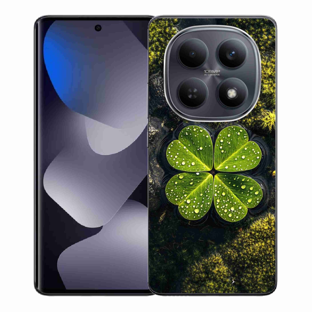 Gelový kryt mmCase na Xiaomi Redmi Note 15 4G - čtyřlístek