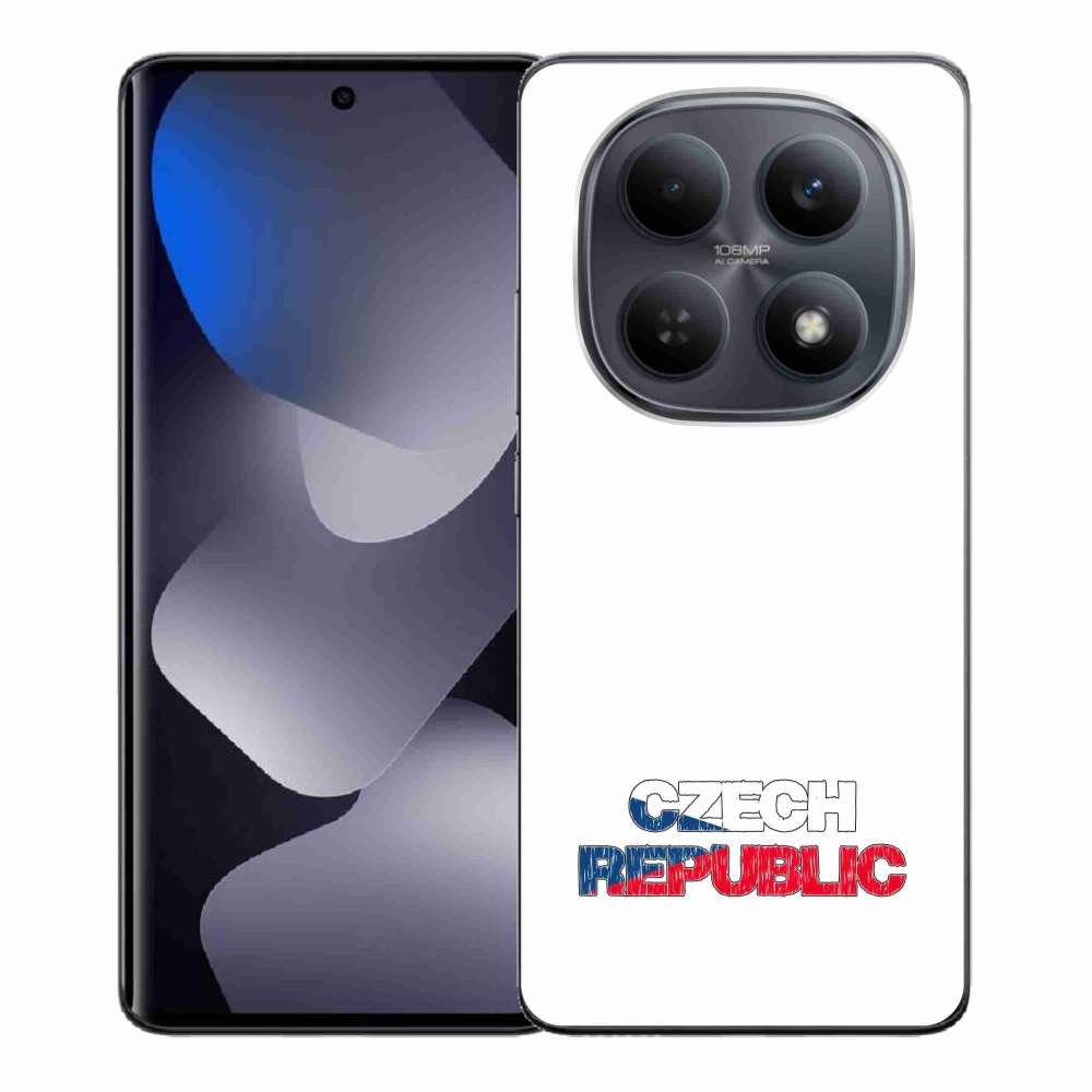 Gelový kryt mmCase na Xiaomi Redmi Note 15 4G - Czech Republic bílé pozadí