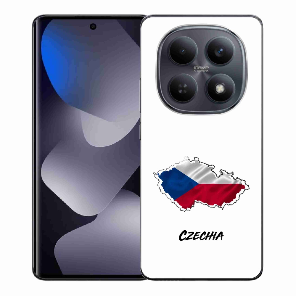 Gelový kryt mmCase na Xiaomi Redmi Note 15 4G - Czechia bílé pozadí