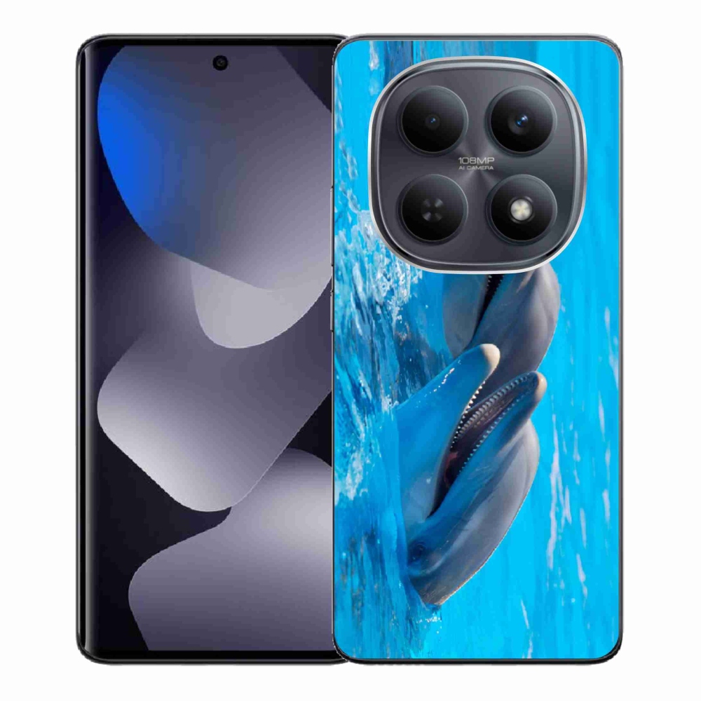 Gelový kryt mmCase na Xiaomi Redmi Note 15 4G - delfíni