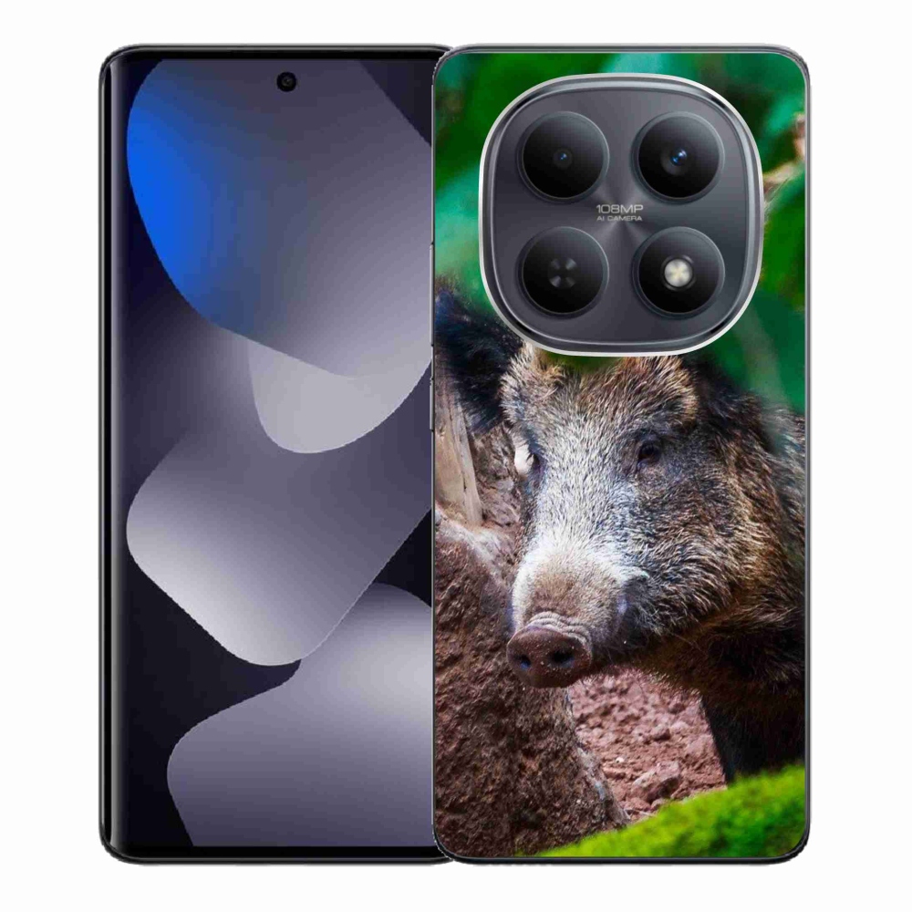 Gelový kryt mmCase na Xiaomi Redmi Note 15 4G - divoké prase