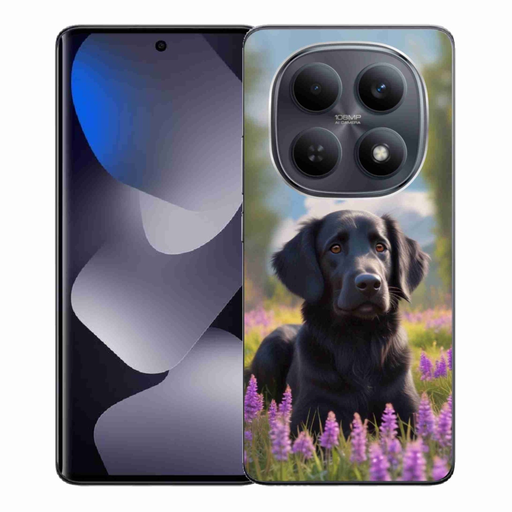 Gelový kryt mmCase na Xiaomi Redmi Note 15 4G - elegantní černý retrívr