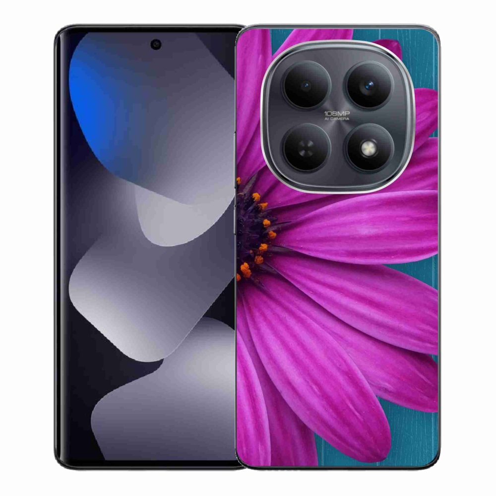 Gelový kryt mmCase na Xiaomi Redmi Note 15 4G - fialová kopretina