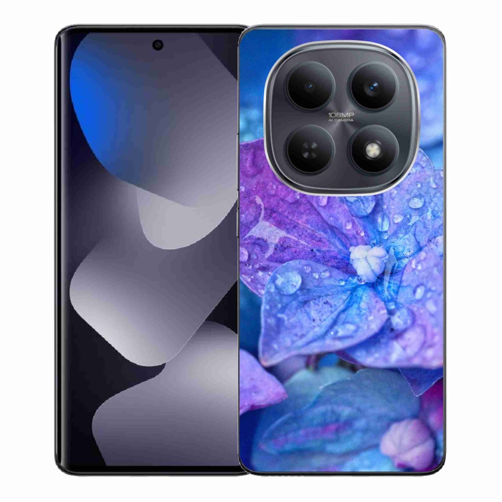 Gelový kryt mmCase na Xiaomi Redmi Note 15 4G - fialový květ