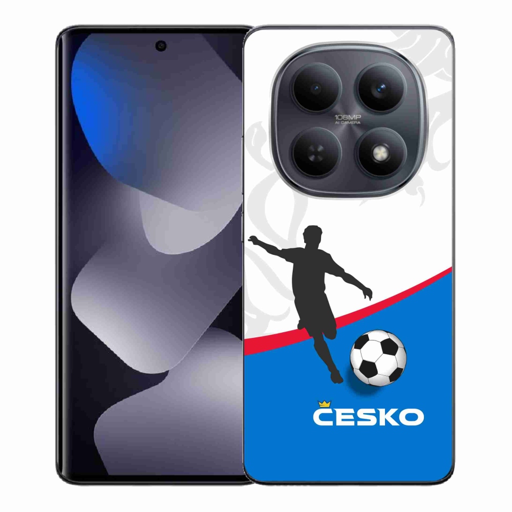 Gelový kryt mmCase na Xiaomi Redmi Note 15 4G - fotbal Česko 1