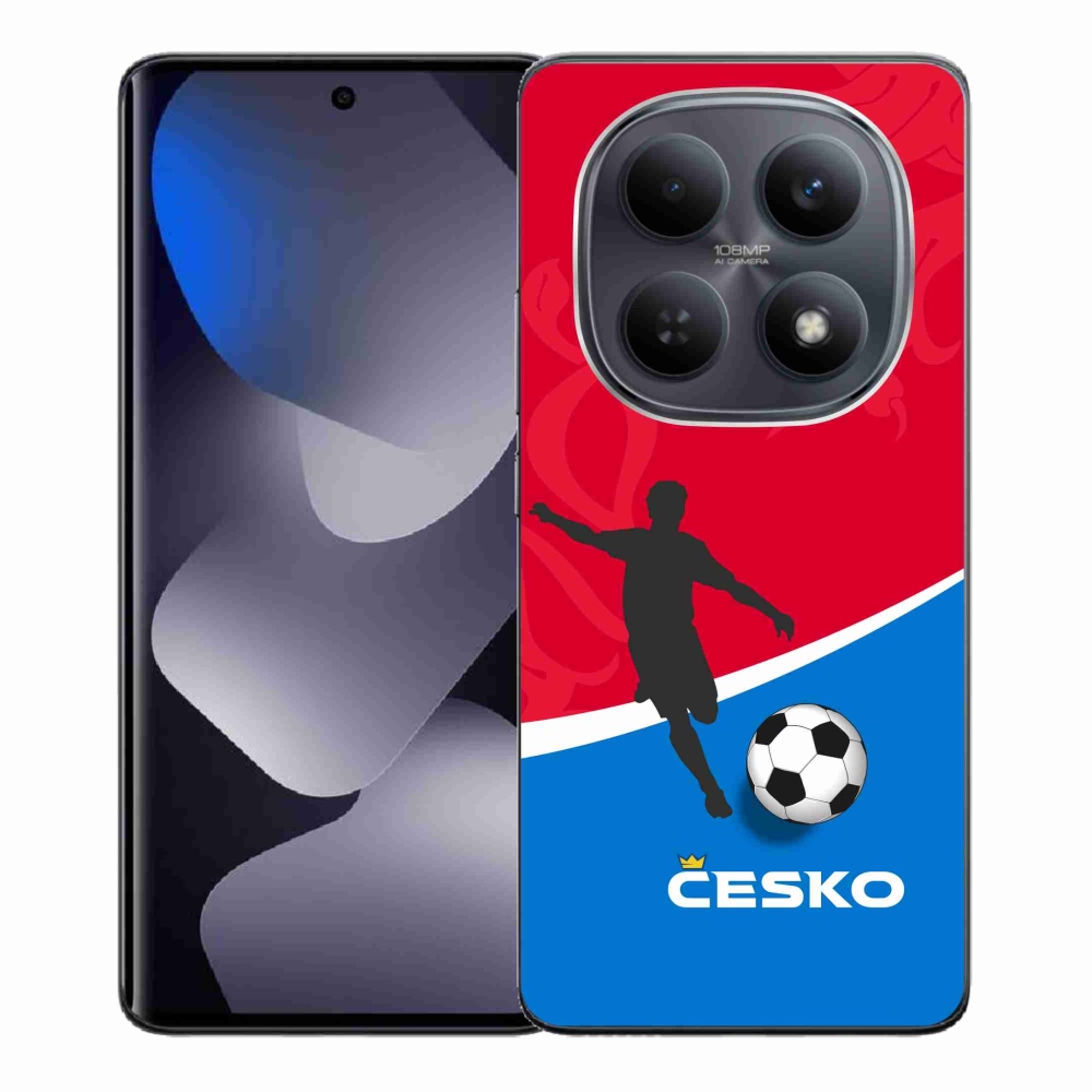 Gelový kryt mmCase na Xiaomi Redmi Note 15 4G - fotbal Česko