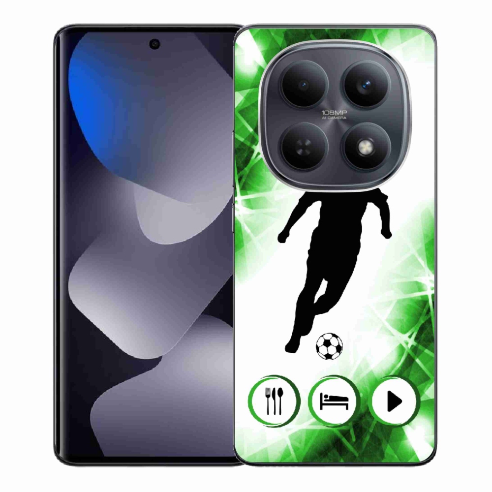 Gelový kryt mmCase na Xiaomi Redmi Note 15 4G - fotbalista