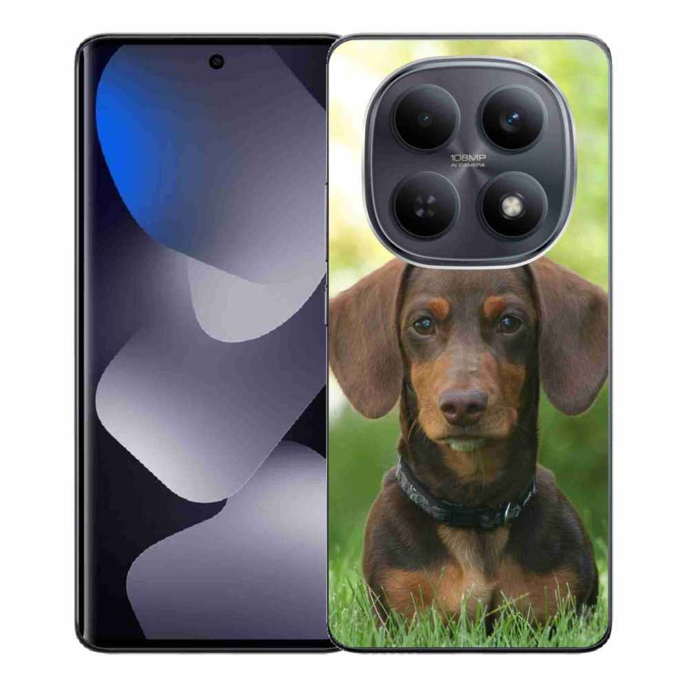 Gelový kryt mmCase na Xiaomi Redmi Note 15 4G - hnědý jezevčík