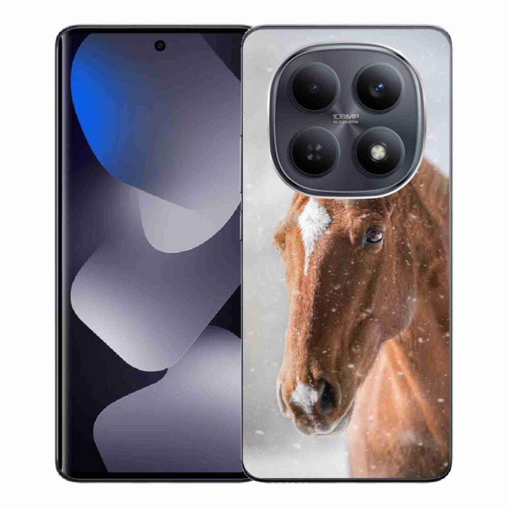 Gelový kryt mmCase na Xiaomi Redmi Note 15 4G - hnědý kůň 2