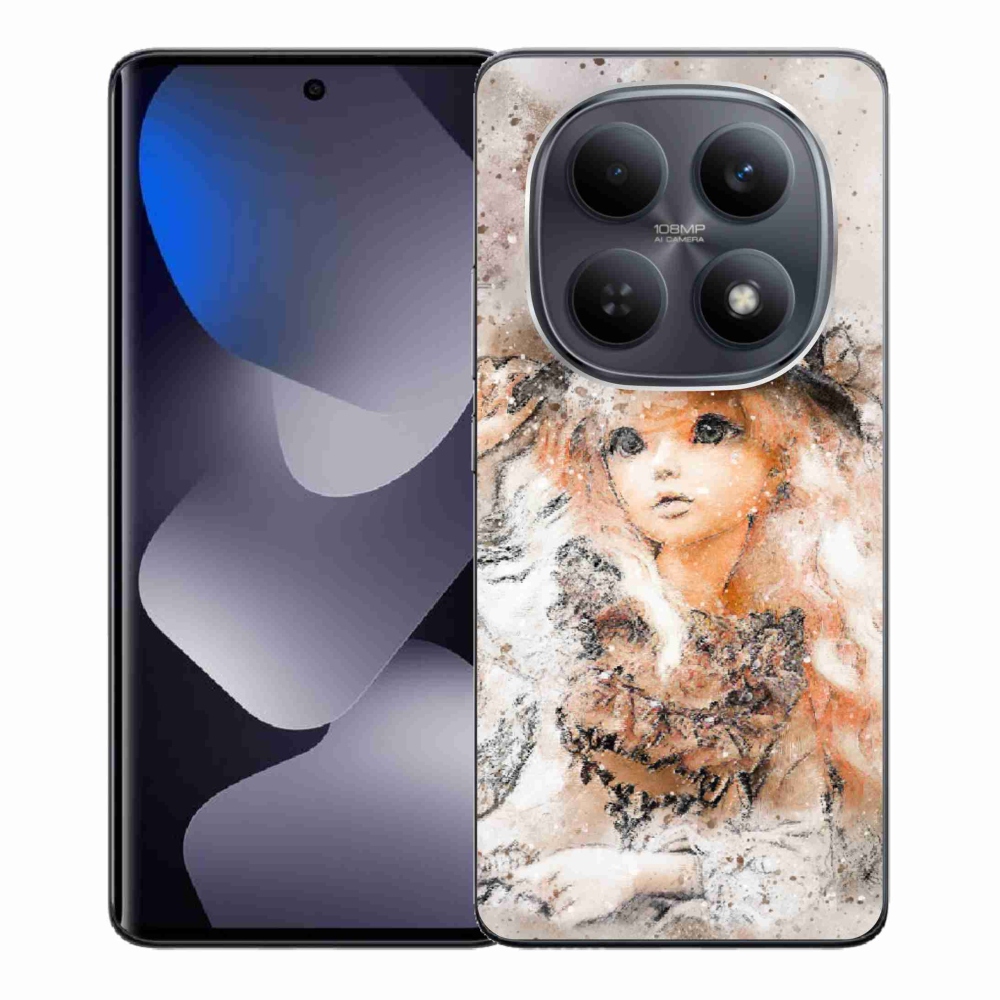 Gelový kryt mmCase na Xiaomi Redmi Note 15 4G - holčička s kloboukem