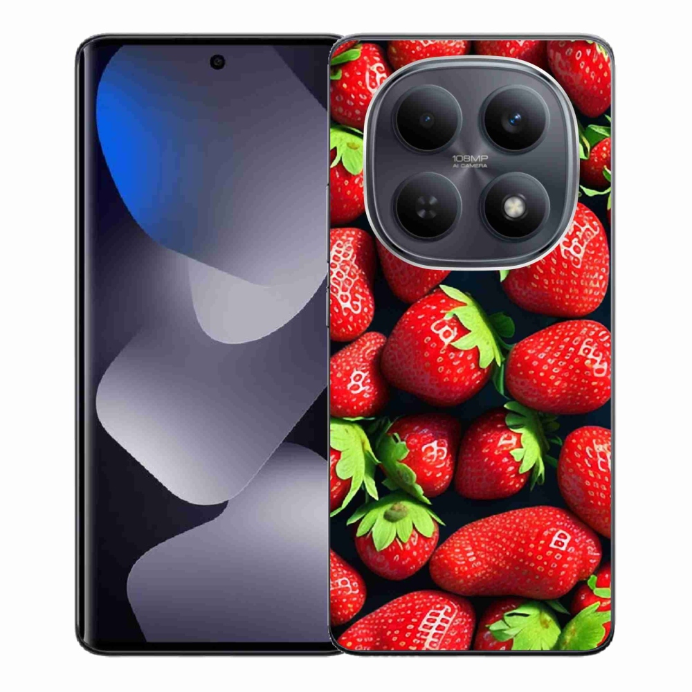 Gelový kryt mmCase na Xiaomi Redmi Note 15 4G - jahody
