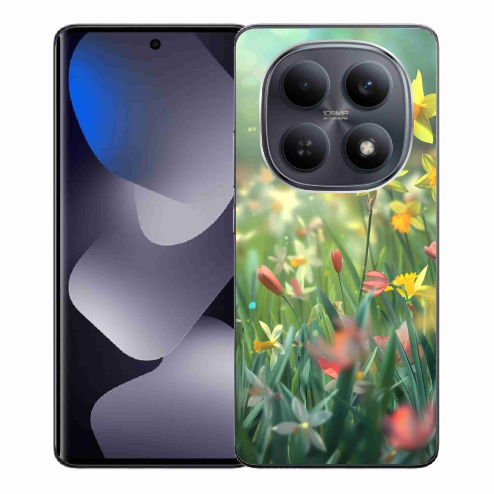 Gelový kryt mmCase na Xiaomi Redmi Note 15 4G - jarní květy