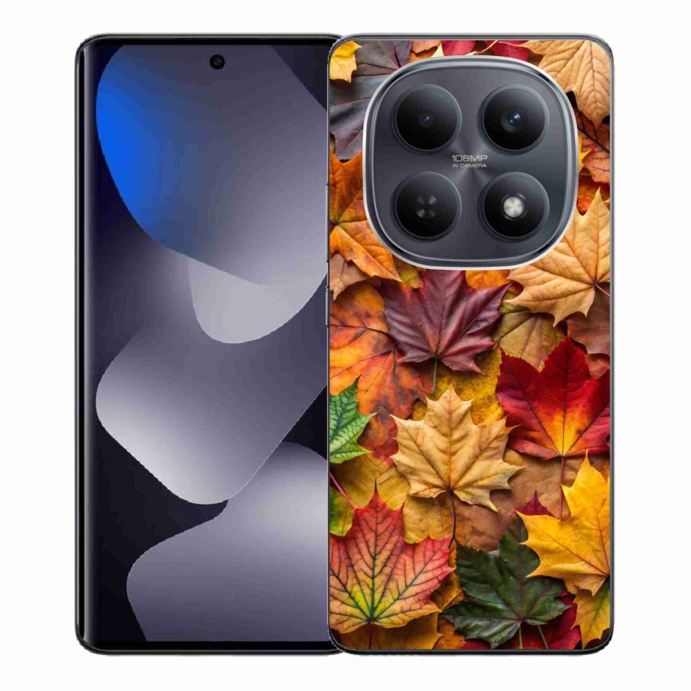Gelový kryt mmCase na Xiaomi Redmi Note 15 4G - javorové listy 2