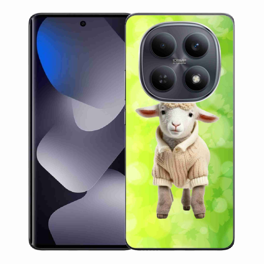 Gelový kryt mmCase na Xiaomi Redmi Note 15 4G - jehně ve svetru