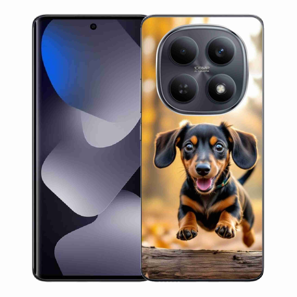 Gelový kryt mmCase na Xiaomi Redmi Note 15 4G - jezevčík 2