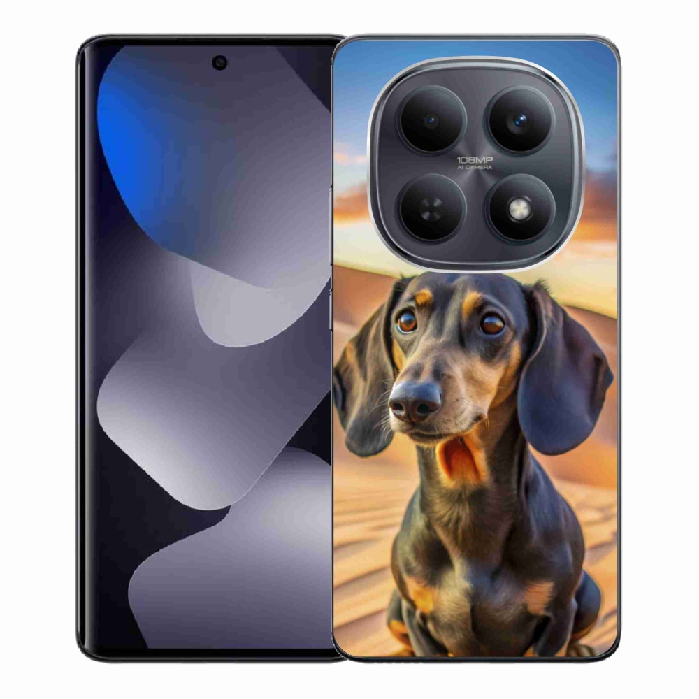 Gelový kryt mmCase na Xiaomi Redmi Note 15 4G - jezevčík 3 