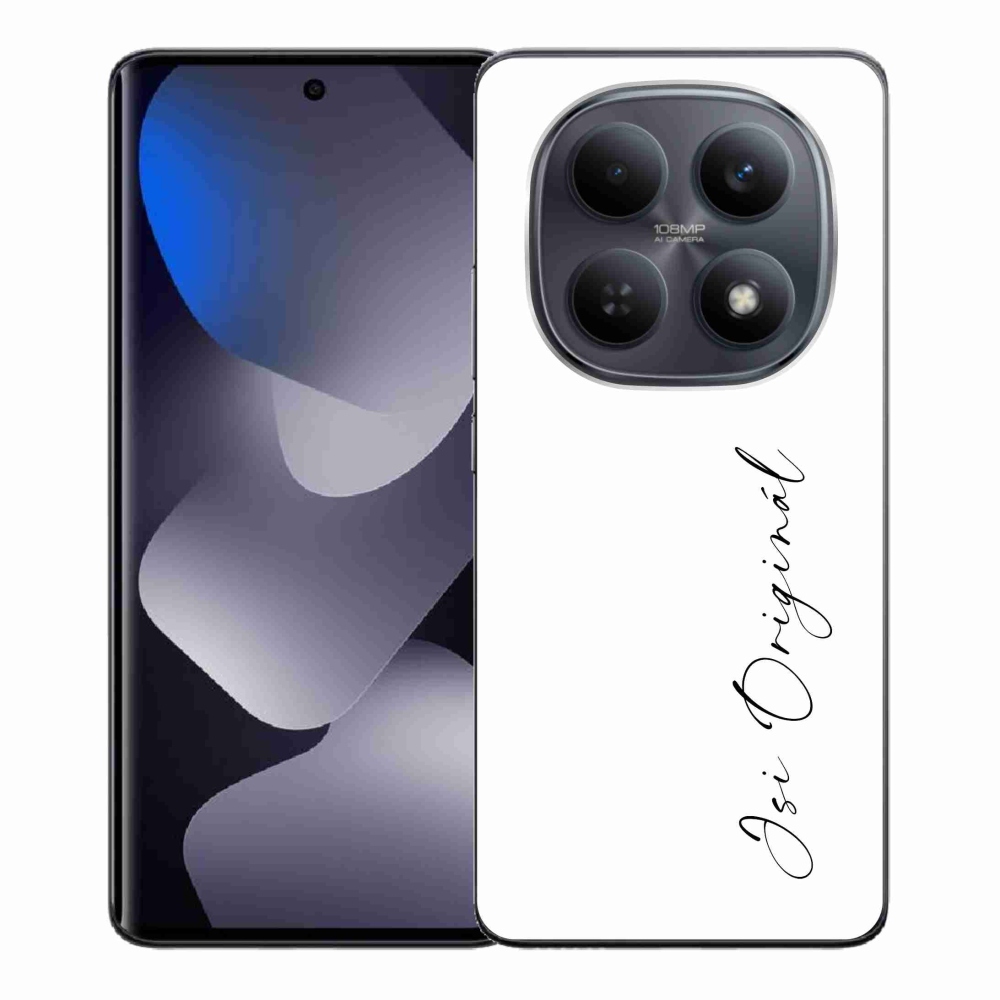 Gelový kryt mmCase na Xiaomi Redmi Note 15 4G - jsi originál bílé pozadí