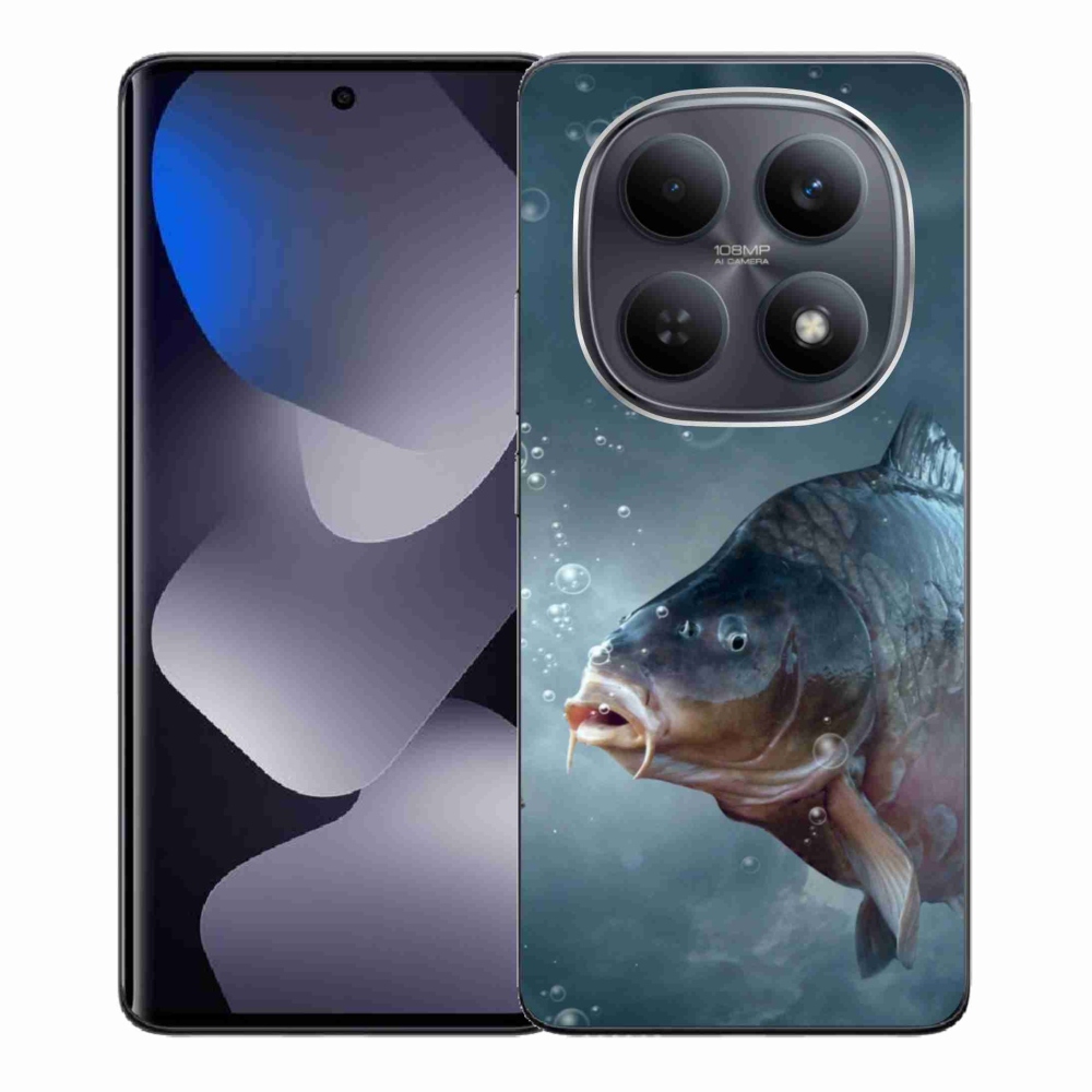 Gelový kryt mmCase na Xiaomi Redmi Note 15 4G - kapr a bublinky