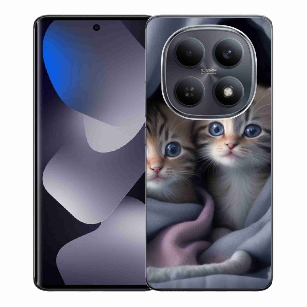 Gelový kryt mmCase na Xiaomi Redmi Note 15 4G - kočičí duo 2