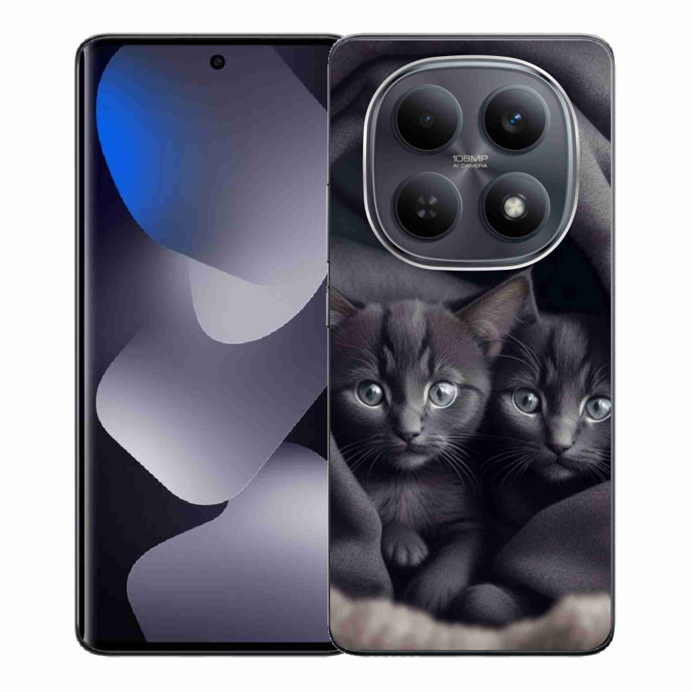 Gelový kryt mmCase na Xiaomi Redmi Note 15 4G - kočičí duo
