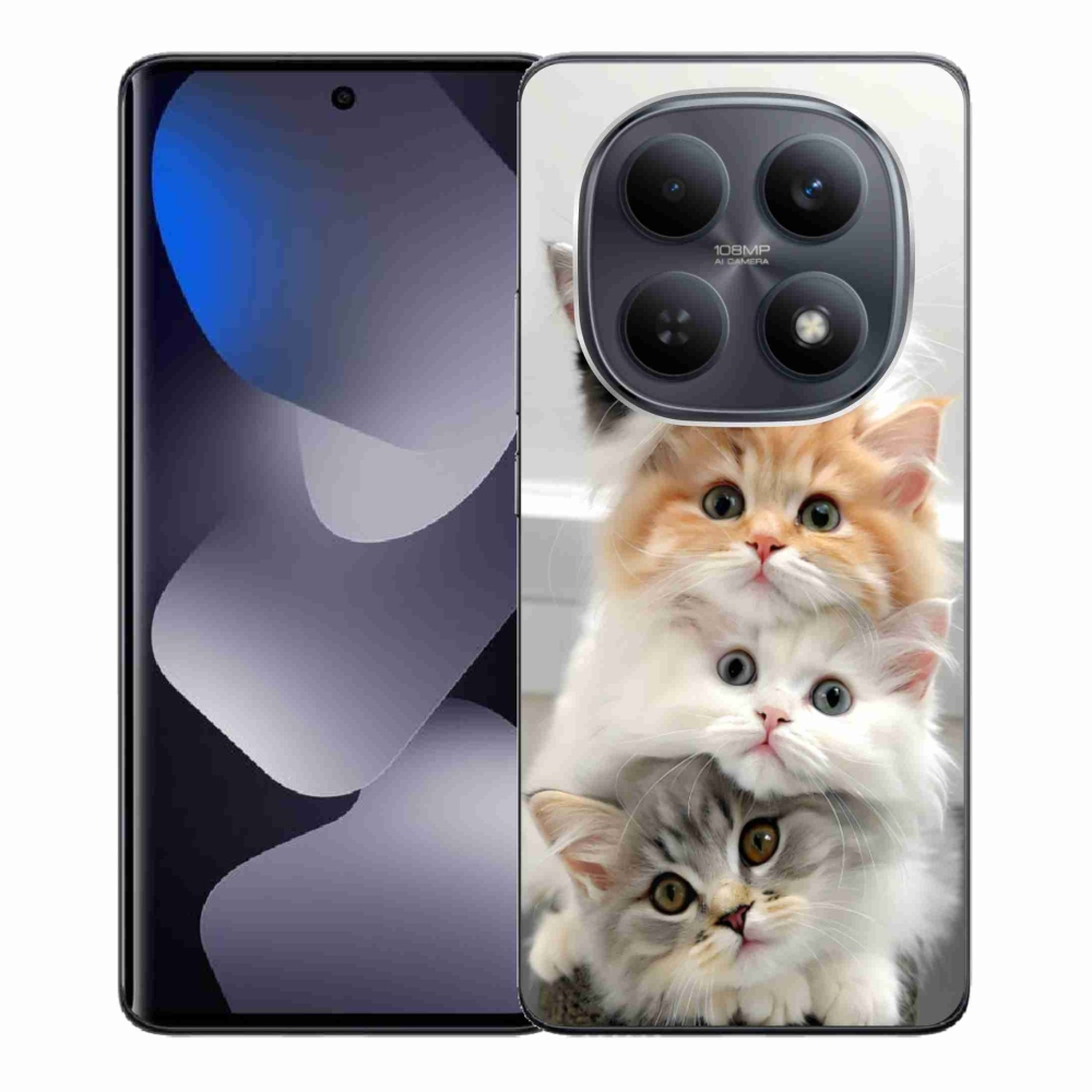 Gelový kryt mmCase na Xiaomi Redmi Note 15 4G - kočičí parta