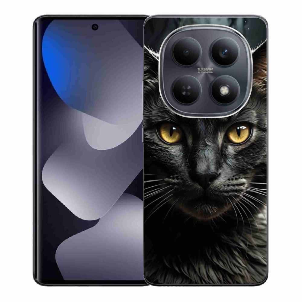 Gelový kryt mmCase na Xiaomi Redmi Note 15 4G - kočičí pohled 3
