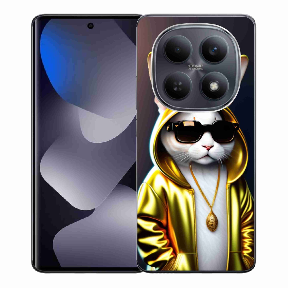 Gelový kryt mmCase na Xiaomi Redmi Note 15 4G - kočka boss