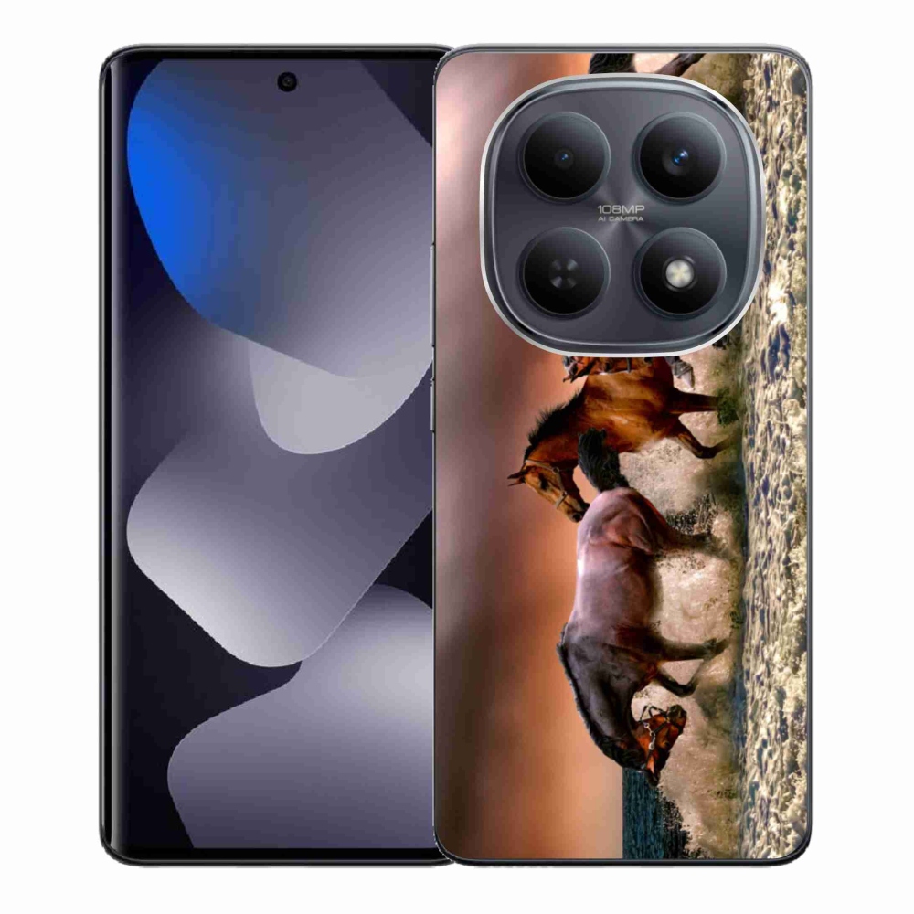 Gelový kryt mmCase na Xiaomi Redmi Note 15 4G - koně 1
