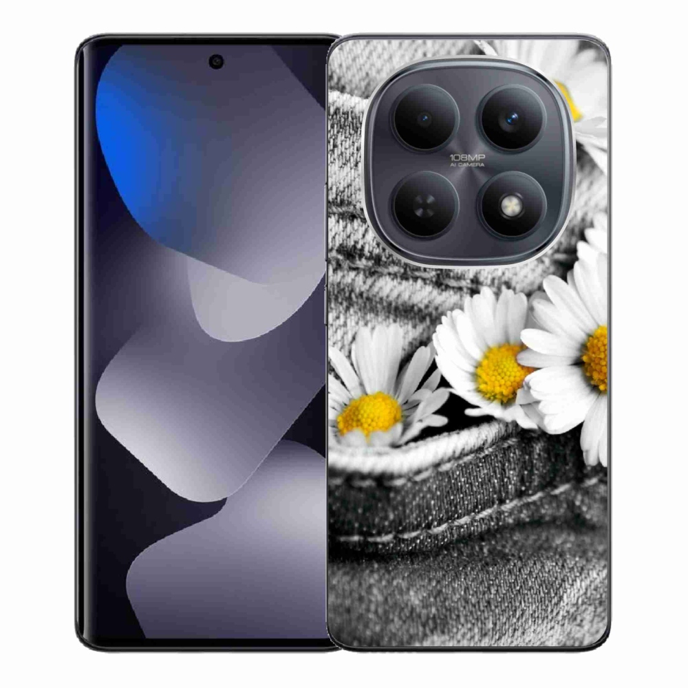 Gelový kryt mmCase na Xiaomi Redmi Note 15 4G - kopretiny