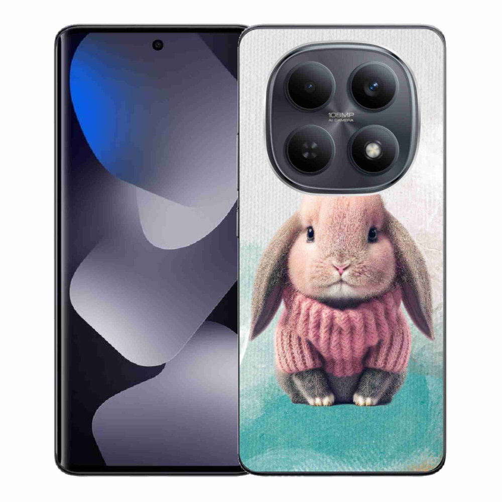 Gelový kryt mmCase na Xiaomi Redmi Note 15 4G - králíček ve svetru
