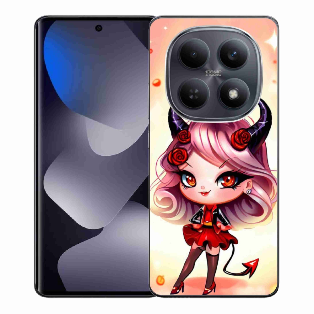 Gelový kryt mmCase na Xiaomi Redmi Note 15 4G - kreslená čertice