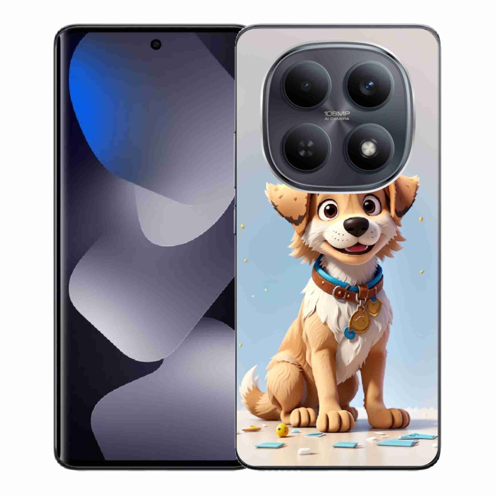 Gelový kryt mmCase na Xiaomi Redmi Note 15 4G - kreslené štěně