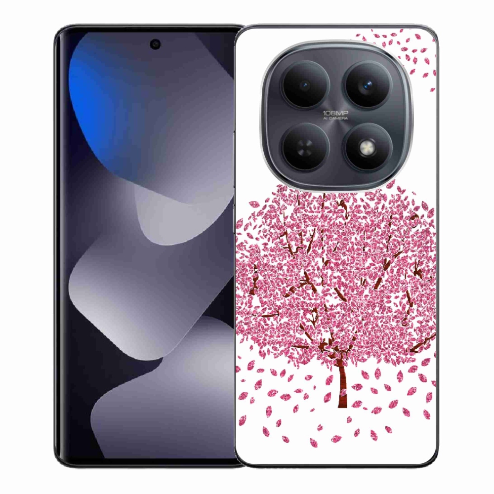 Gelový kryt mmCase na Xiaomi Redmi Note 15 4G - kreslený strom s listy