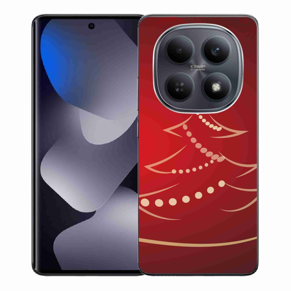 Gelový kryt mmCase na Xiaomi Redmi Note 15 4G - kreslený vánoční stromek