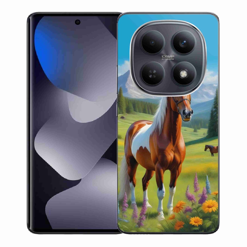 Gelový kryt mmCase na Xiaomi Redmi Note 15 4G - kůň na louce