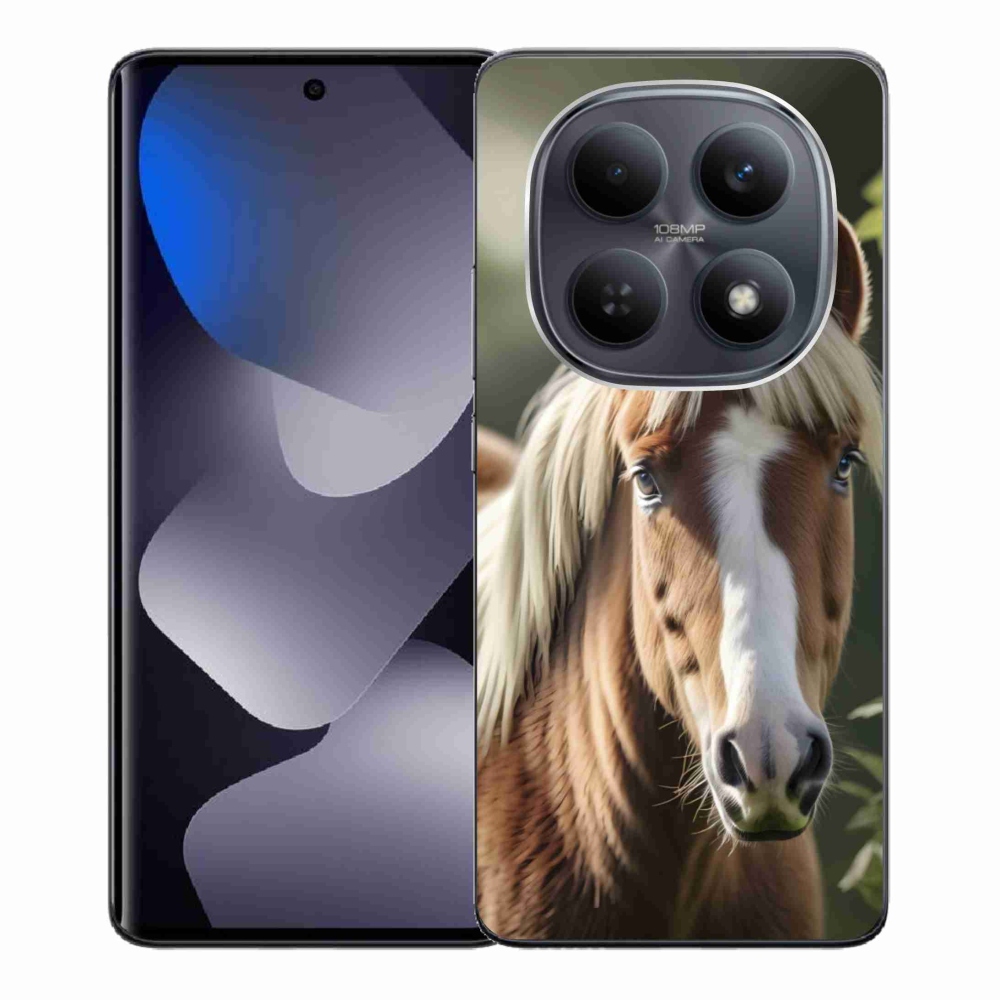 Gelový kryt mmCase na Xiaomi Redmi Note 15 4G - kůň se světlou hřívou