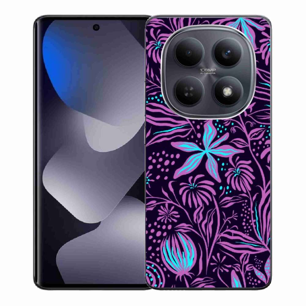 Gelový kryt mmCase na Xiaomi Redmi Note 15 4G - květiny 2