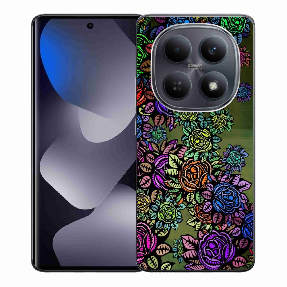 Gelový kryt mmCase na Xiaomi Redmi Note 15 4G - květiny 6