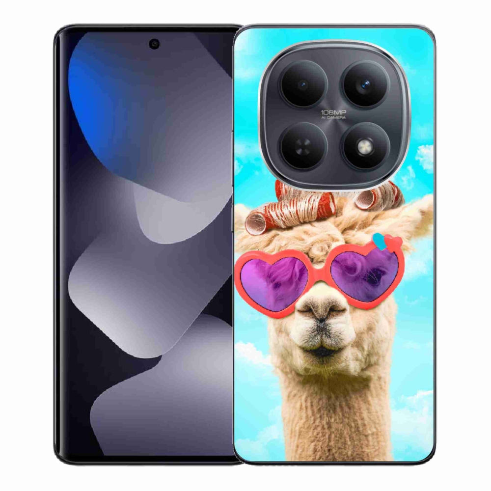 Gelový kryt mmCase na Xiaomi Redmi Note 15 4G - lama s brýlemi