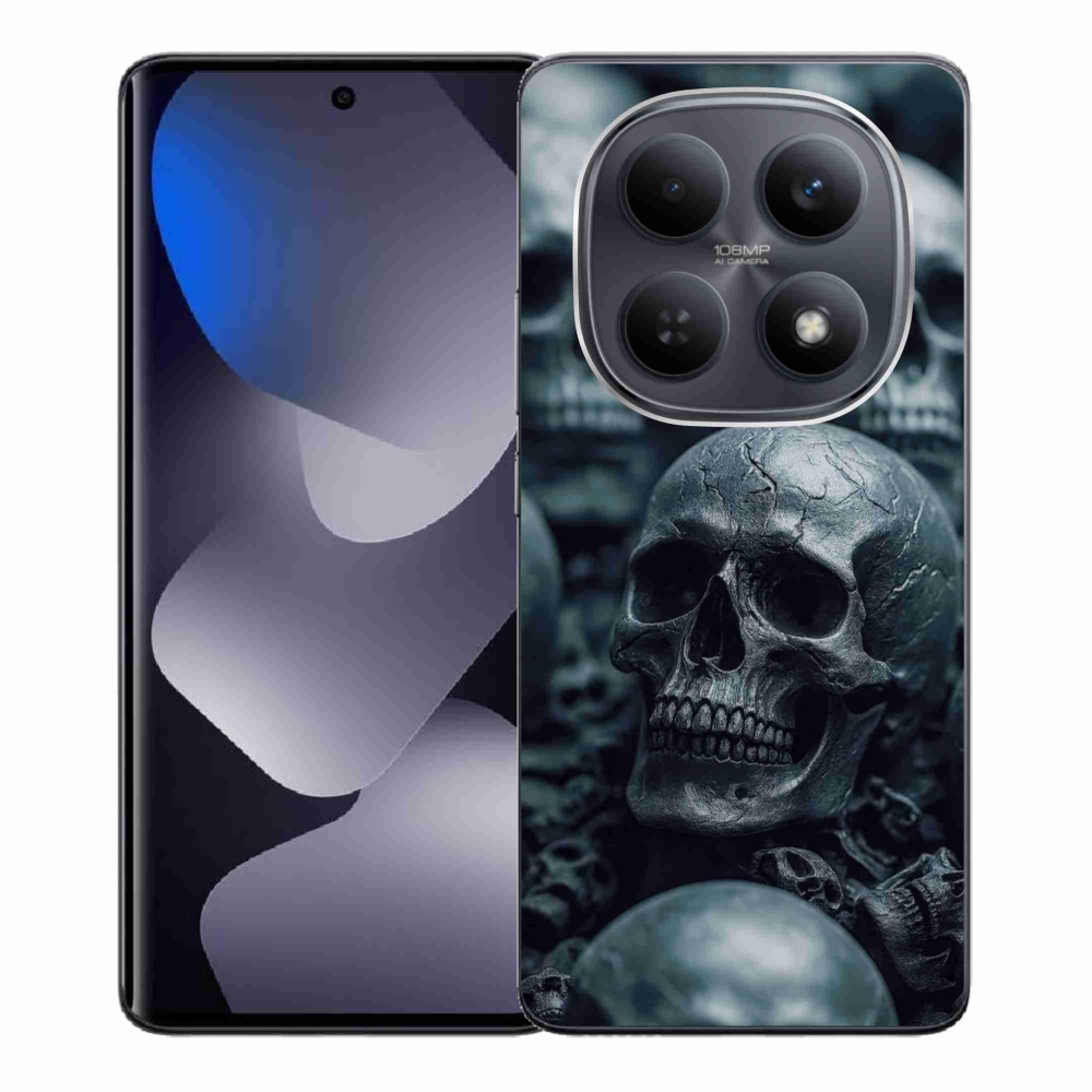 Gelový kryt mmCase na Xiaomi Redmi Note 15 4G - lebka 2