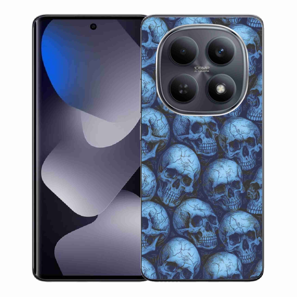 Gelový kryt mmCase na Xiaomi Redmi Note 15 4G - lebky