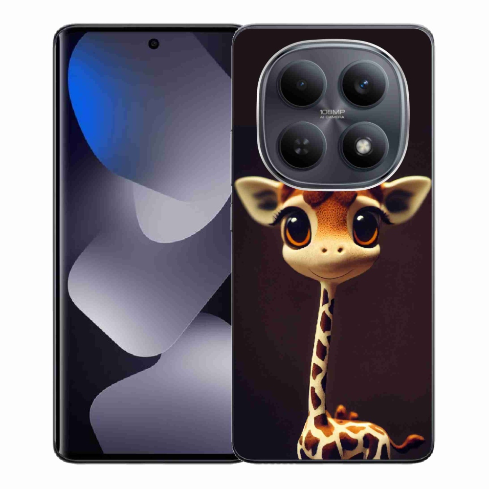 Gelový kryt mmCase na Xiaomi Redmi Note 15 4G - malá žirafa
