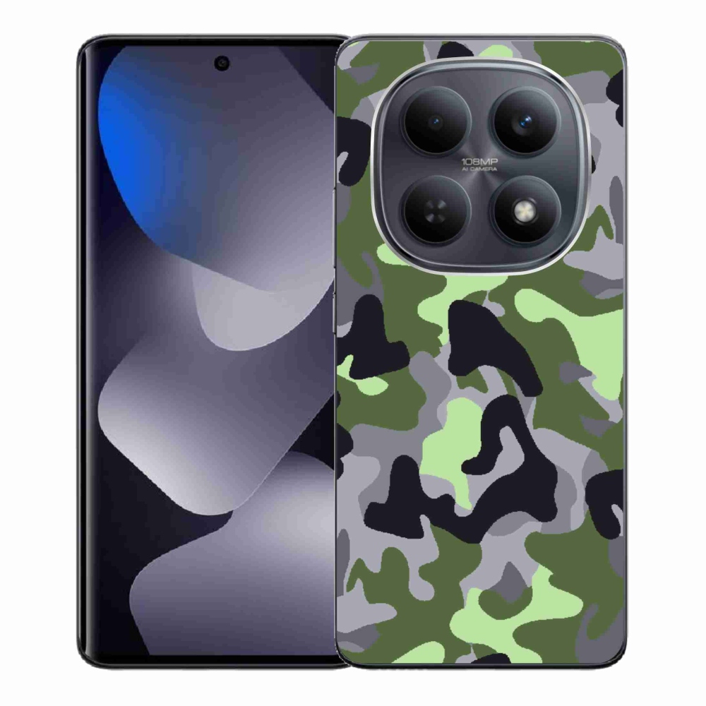 Gelový kryt mmCase na Xiaomi Redmi Note 15 4G - maskáčový vzor 7