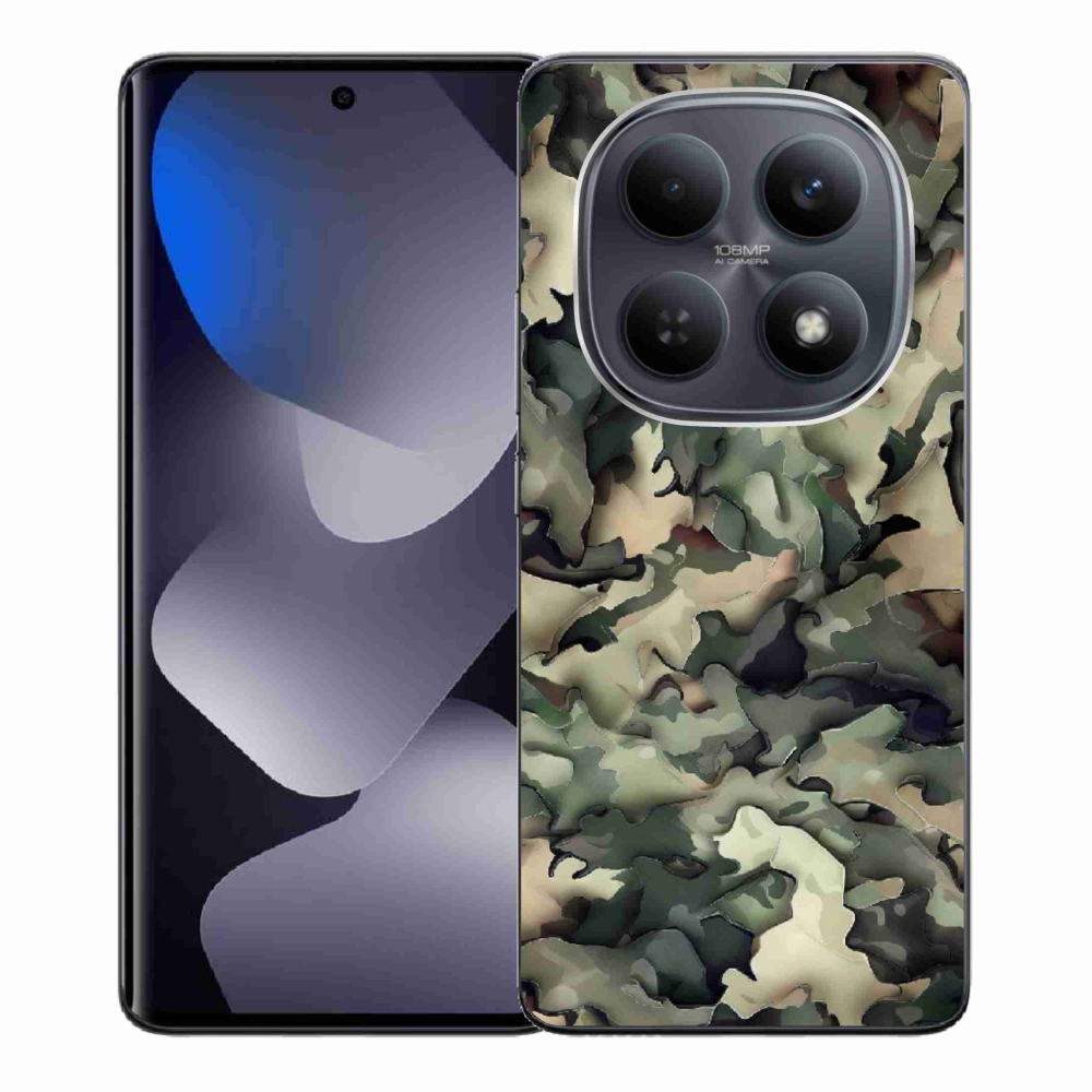 Gelový kryt mmCase na Xiaomi Redmi Note 15 4G - maskáčový vzor 9