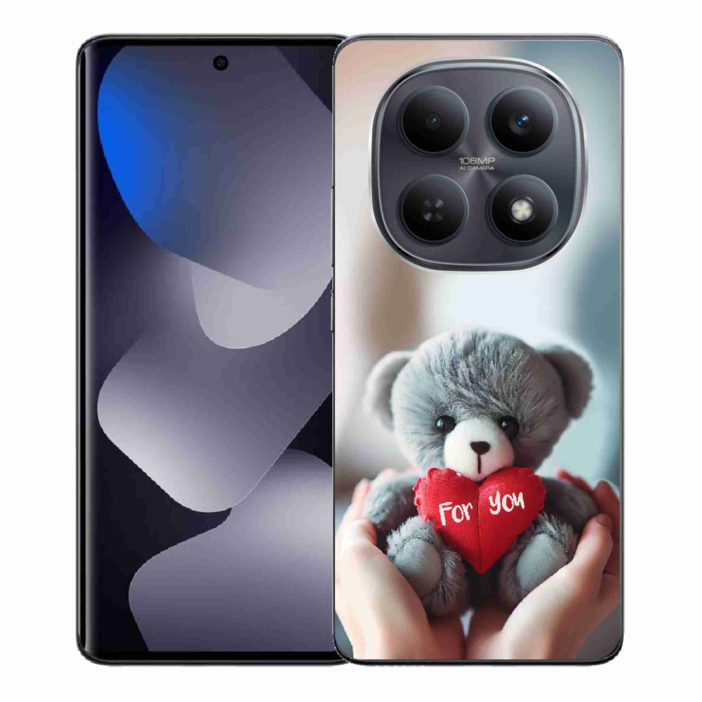 Gelový kryt mmCase na Xiaomi Redmi Note 15 4G - medvídek pro zamilované