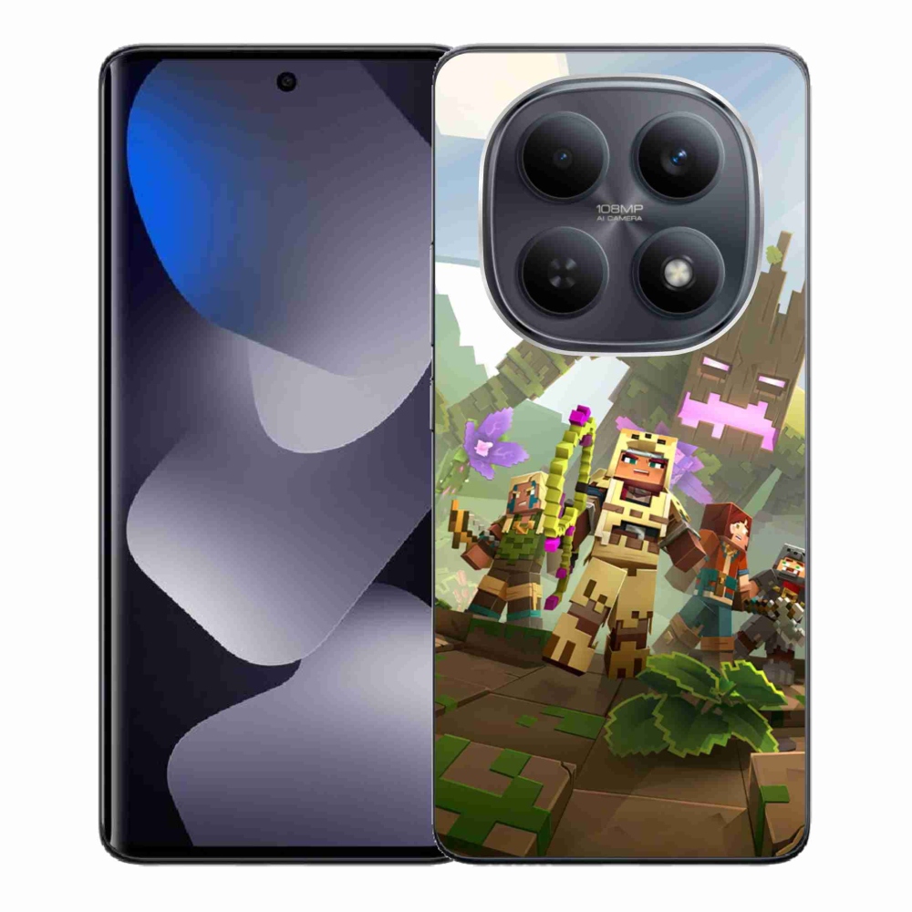 Gelový kryt mmCase na Xiaomi Redmi Note 15 4G - minecraft 1